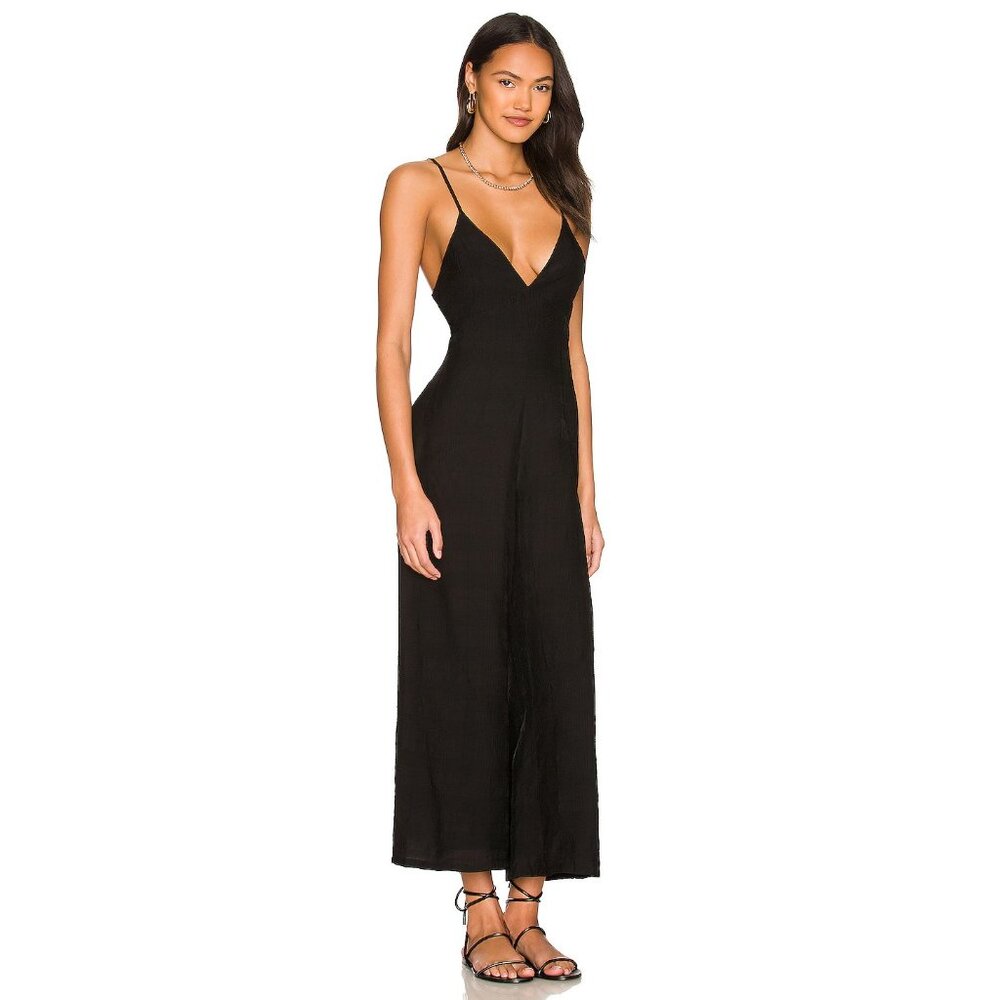 Sancia The Augustin Jumpsuit in Black Straps - Picture 2 of 3